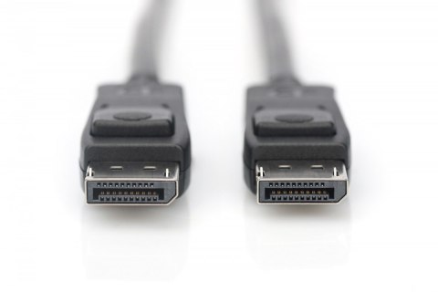 Kabel połączeniowy DisplayPort z zatrzaskami 8K 30Hz UHD Typ DP/DP M/M czarny 2m Kabel połączeniowy DisplayPort z zatrzaskami 8K 30Hz UHD Typ DP/DP M/M czarny 2m