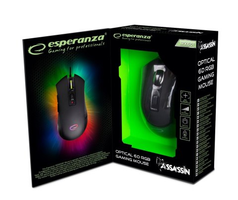 Mysz przewodowa dla graczy 6d opt. usb mx601 assassin Mysz przewodowa dla graczy 6d opt. usb mx601 assassin