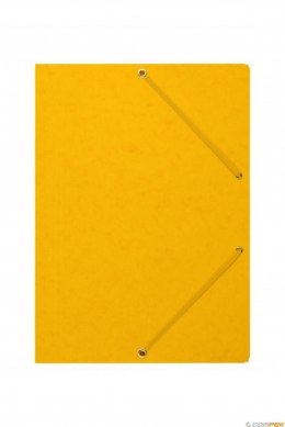 Teczka z gumką rogi DOTTS A4 preszpan żółta 390g