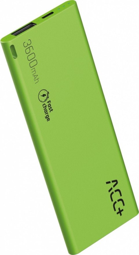 Power Bank ACC+ THIN 3600 mAh zielony Power Bank ACC+ THIN 3600 mAh zielony