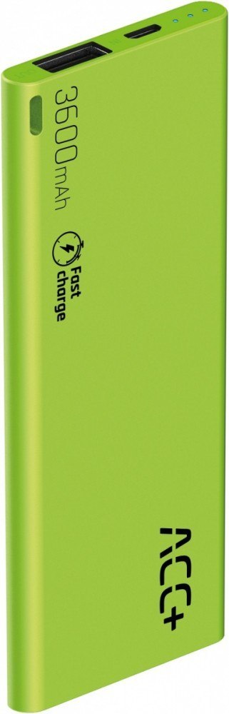 Power Bank ACC+ THIN 3600 mAh zielony Power Bank ACC+ THIN 3600 mAh zielony