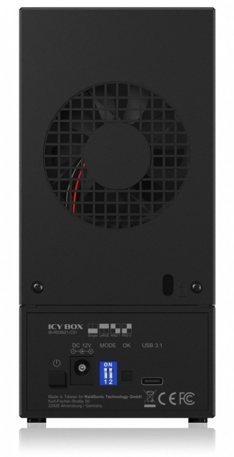IB-RD3621-C31 Obudowa RAID 2 x 2,5 lub 3,5 cala HDD IB-RD3621-C31 Obudowa RAID 2 x 2,5 lub 3,5 cala HDD