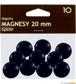 Magnesy 20mm GRAND czarne (10)^ 130-1687