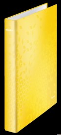 Segregator ringowy WOW Leitz A4 4DR/25mm, żółty 42420016
