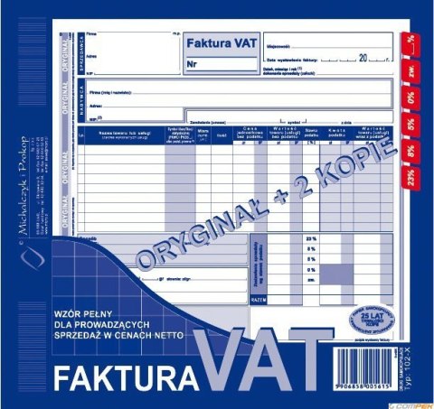102-XE/N Fak.VAT 2/3 A4(peł or +2kop)MICHALCZYK I PROKOP