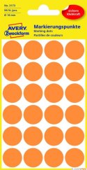 Kółka do zaznaczania pomarańczowe neon 3173 Q18 4 ark., Avery Zweckform (X)