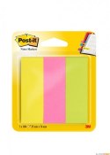 Zakładki indeksujące POST-IT (671/3), papier, 26x76mm, 3x100 kart., mix kolorów