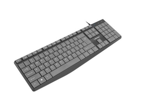 Klawiatura Nautilus US Slim 1.8m czarno-szara Klawiatura Nautilus US Slim 1.8m czarno-szara