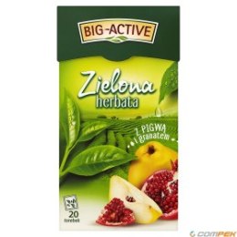 Herbata BIG-ACTIVE PIGWA-GRANAT zielona 20t