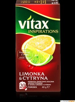 Herbata VITAX INSPIRATIONS LIMONKA&CYTRYNA 20t*2g zawieszka