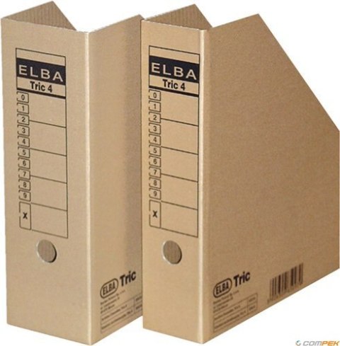Pojemnik na czasopisma 10cm, ELBA TRIC 4, brązowy 100552612