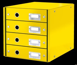 Pojemnik z 4 szufladami Leitz C&S, żółty 60490016