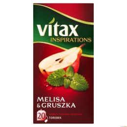 Herbata VITAX INSPIRATIONS Melisa&Gruszka (20 saszetek) 40g zawieszka