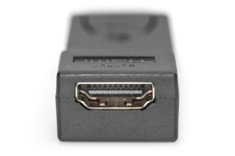 Adapter Displayport 1080p 60Hz FHD Typ DP/HDMI A M/Ż czarny Adapter Displayport 1080p 60Hz FHD Typ DP/HDMI A M/Ż czarny