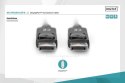 Kabel połączeniowy DisplayPort z zatrzaskami 1080p 60Hz FHD Typ DP/DP M/M czarny 15m