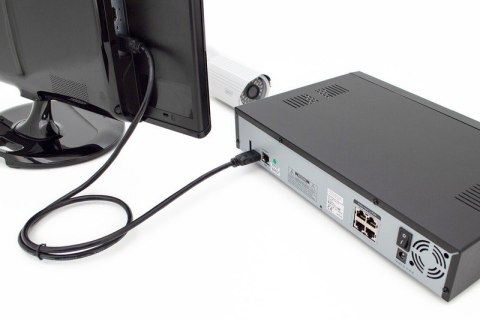 Kabel połączeniowy HDMI HighSpeed z Ethernetem 4K 60Hz UHD Typ HDMI A/HDMI A M/M czarny 5m Kabel połączeniowy HDMI HighSpeed z Ethernetem 4K 60Hz UHD Typ HDMI A/HDMI A M/M czarny 5m