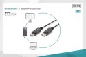 Kabel połączeniowy DisplayPort z zatrzaskami 1080p 60Hz FHD Typ DP/DP M/M czarny 3m