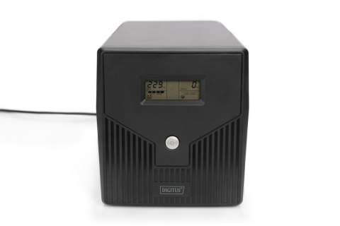 Zasilacz awaryjny UPS Line-Ineractive LCD, 1000VA/600W, 2x12V/7Ah, AVR, 4xSCHUKO, USB, RS232, RJ45 Zasilacz awaryjny UPS Line-Ineractive LCD, 1000VA/600W, 2x12V/7Ah, AVR, 4xSCHUKO, USB, RS232, RJ45