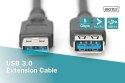 Kabel przedłużający USB 3.1 Gen.1 SuperSpeed 5Gbps Typ USB A/USB A M/Ż czarny 1,8m