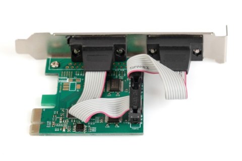 Karta rozszerzeń/Kontroler PCI Express RS232 Serial Port, 2xDB9, Chipset: ASIX99100 Karta rozszerzeń/Kontroler PCI Express RS232 Serial Port, 2xDB9, Chipset: ASIX99100