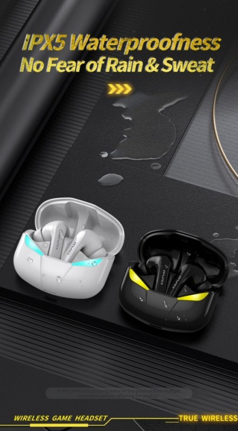 Słuchawki Bluetooth 5.0 T35 TWS + Stacja dokująca -Dla Graczy- czarne Słuchawki Bluetooth 5.0 T35 TWS + Stacja dokująca -Dla Graczy- czarne