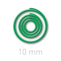 Plastikowe kółeczka do ręcznego bindowania - O.easyRING 10 mm - zielony