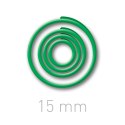Plastikowe kółeczka do ręcznego bindowania - O.easyRING 15 mm - zielony