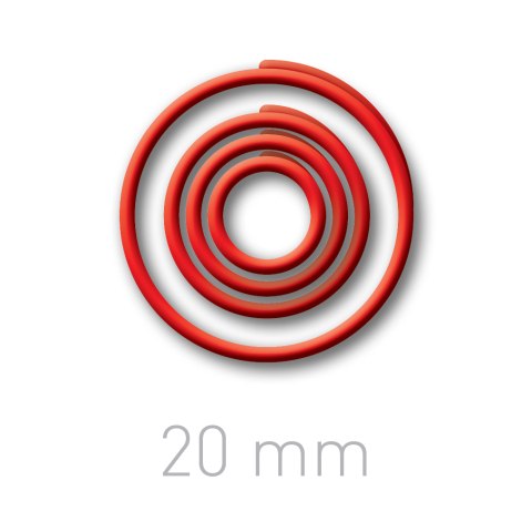 Plastikowe kółeczka do ręcznego bindowania - O.easyRING 20 mm - czerwony