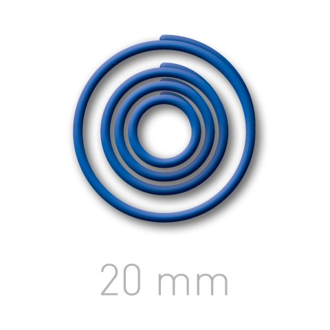 Plastikowe kółeczka do ręcznego bindowania - O.easyRING 20 mm - niebieski