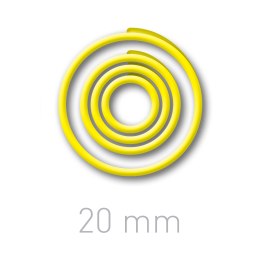 Plastikowe kółeczka do ręcznego bindowania - O.easyRING 20 mm - żółty