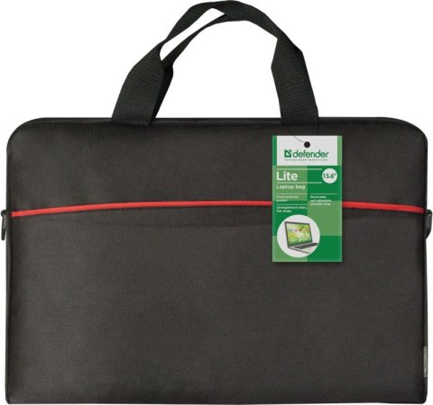 TORBA LITE 15,6 CZARNA WZMOCNIONE BOKI, PLASKI KSZTALT TORBA LITE 15,6 CZARNA WZMOCNIONE BOKI, PLASKI KSZTALT