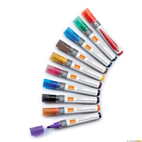Markery Liquid Ink, różne kolory, 10 szt 1915381