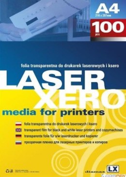 Folia do drukarek laserowych i kserokopiarek (100) LX A4 transparentna 100 mic. Argo