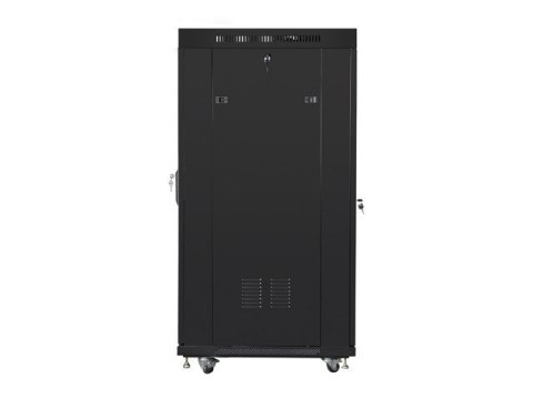 Szafa instalacyjna rack stojąca 19 27U 600x800 czarna, drzwi perforowane LCD (Flat Pack) Szafa instalacyjna rack stojąca 19 27U 600x800 czarna, drzwi perforowane LCD (Flat Pack)
