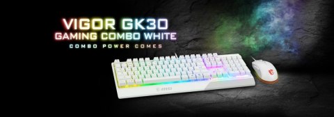 Zestaw Klawiatura + Mysz Vigor GK30 Combo biały Zestaw Klawiatura + Mysz Vigor GK30 Combo biały