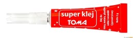 Klej uniwersalny SUPER-TOMA, cyjanoakrylanowy TO 465 przezroczysty 2 g