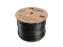 Kabel LAN UTP KAT-6 305M drut outdoor żelowany CU fluke passed, czarny