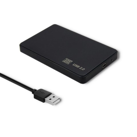 Obudowa HDD/SSD 2.5 cala SATA3 | USB 2.0 | Czarny