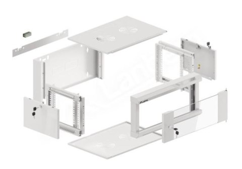 Szafa instalacyjna RACK wisząca 19 cali 4U 450 szara WFFA-5404-10S Szafa instalacyjna RACK wisząca 19 cali 4U 450 szara WFFA-5404-10S