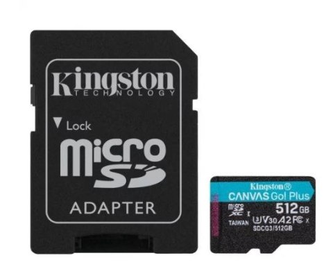 Karta pamięci microSD 512GB Canvas Go Plus 170/90MB/s Adapter