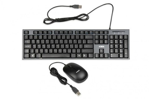 Zestaw klawiatura + mysz IBOX IKMS606 (USB 2.0; (US); czarna, optyczna; 800 DPI) Zestaw klawiatura + mysz IBOX IKMS606 (USB 2.0; (US); czarna, optyczna; 800 DPI)