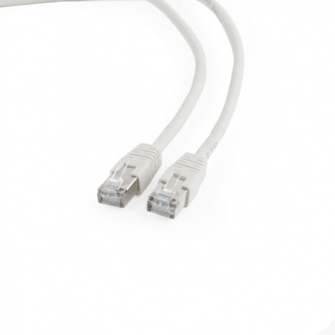 Patch cord ekranowany FTP kat.6 osłonka zal. 0.5M szary Patch cord ekranowany FTP kat.6 osłonka zal. 0.5M szary
