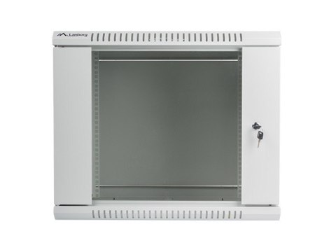 Szafa instalacyjna wisząca 19'' 9U 600X600mm szara (drzwi szklane) Szafa instalacyjna wisząca 19'' 9U 600X600mm szara (drzwi szklane)