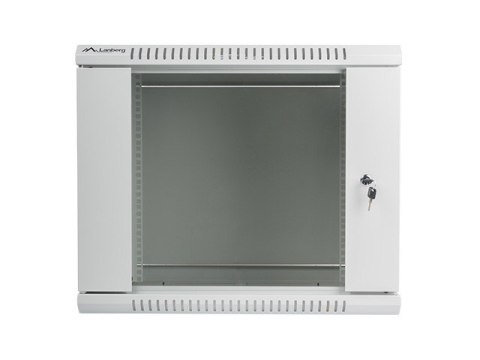 Szafa instalacyjna wisząca 19'' 9U 600X450mm szara (drzwi szklane) Szafa instalacyjna wisząca 19'' 9U 600X450mm szara (drzwi szklane)