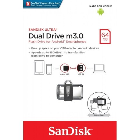 Pendrive ULTRA DUAL DRIVE m3.0 64GB 150MB/s Pendrive ULTRA DUAL DRIVE m3.0 64GB 150MB/s