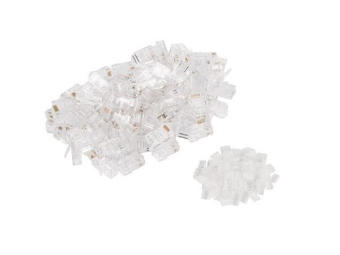 Wtyk sieciowy RJ45 8P8C kat.6 UTP (100szt) z prowadnicą do linki i do drutu Wtyk sieciowy RJ45 8P8C kat.6 UTP (100szt) z prowadnicą do linki i do drutu