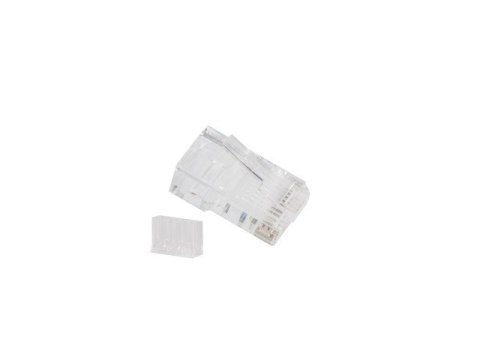 Wtyk sieciowy RJ45 8P8C kat.6 UTP (100szt) z prowadnicą do linki i do drutu Wtyk sieciowy RJ45 8P8C kat.6 UTP (100szt) z prowadnicą do linki i do drutu