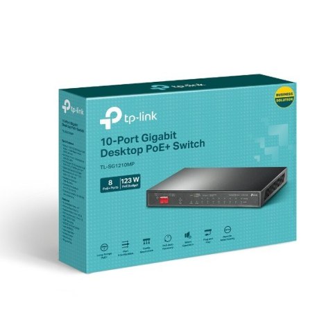 Switch Przełącznik typu desktop SG1210MP 8GE PoE+ 1GE 1SFP Switch Przełącznik typu desktop SG1210MP 8GE PoE+ 1GE 1SFP
