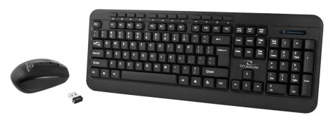 Zestaw bezprzewodowy klawiatura + mysz Akron USB 2,4 GHz Zestaw bezprzewodowy klawiatura + mysz Akron USB 2,4 GHz