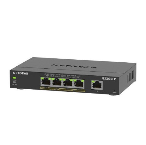 Przełącznik GS305EP 5x1GE (4xPoE+) Przełącznik GS305EP 5x1GE (4xPoE+)